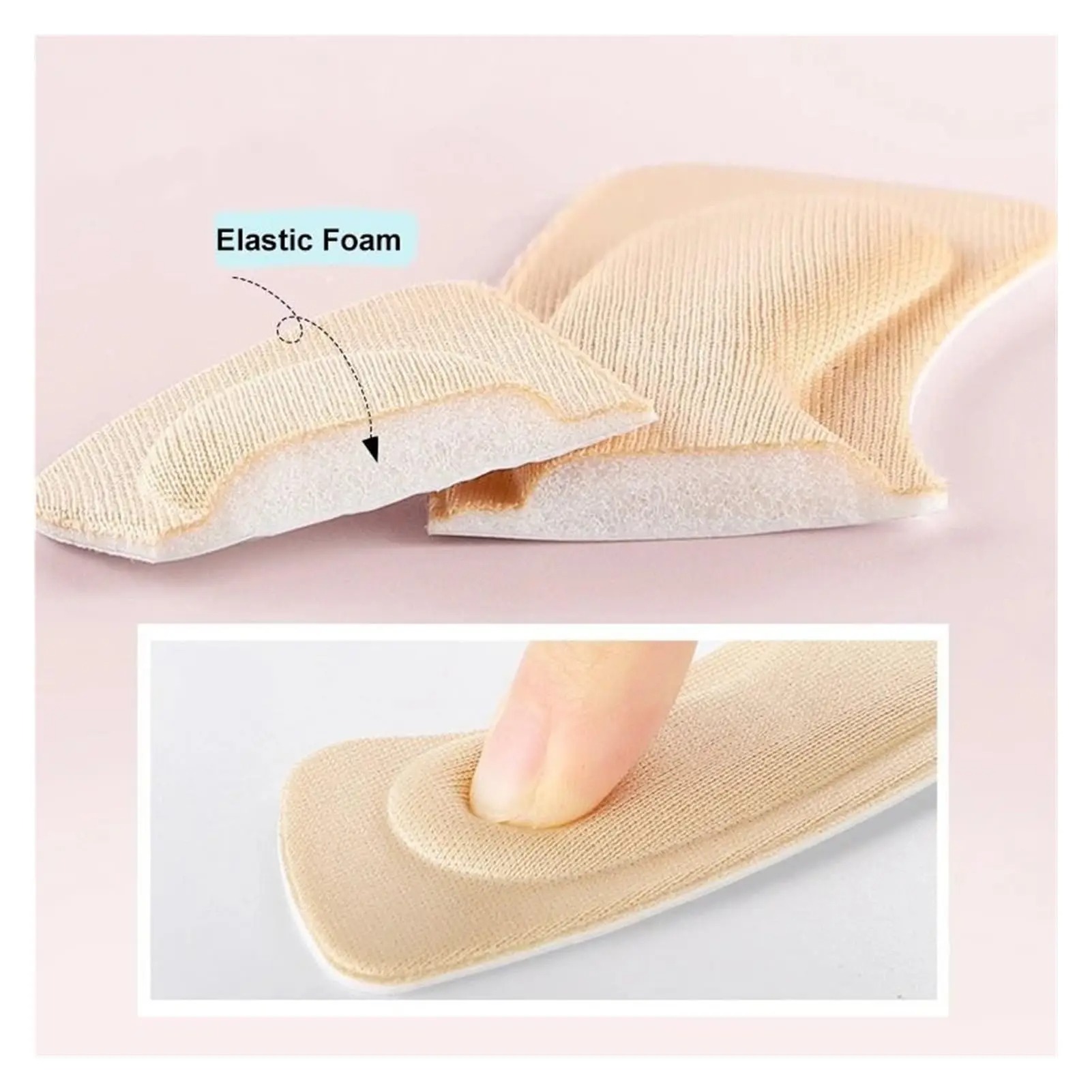 8 Stuks Hak Pads Voor Te Grote Schoenen Zelfklevende Hak Beschermers Hak Inzetstukken Verbeterde Schoen Pasvorm En Comfort Te Voorkomen Hak Slip