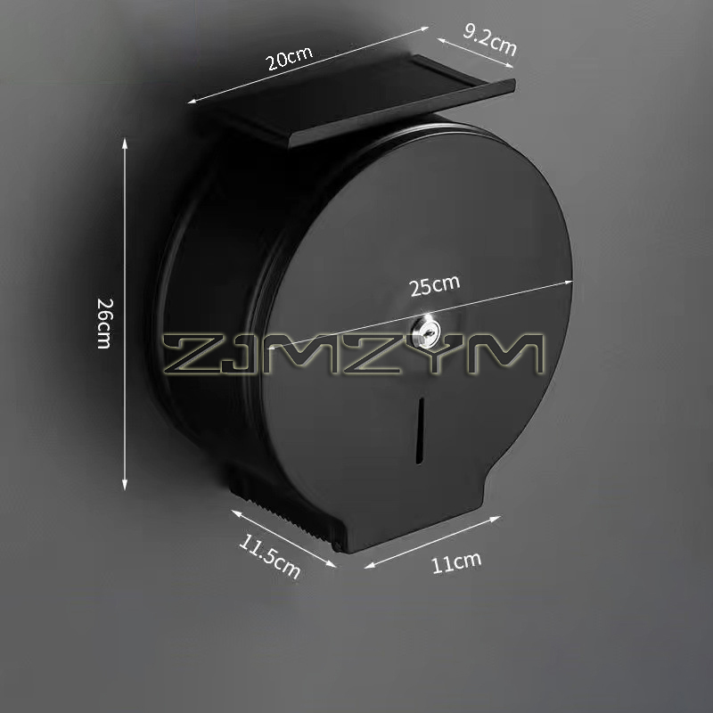 Organizador de papel de parede para banheiro, aço inoxidável, grande rack de tecido, casa, hotel, rolo de papel higiênico, suporte com trava: MULTI