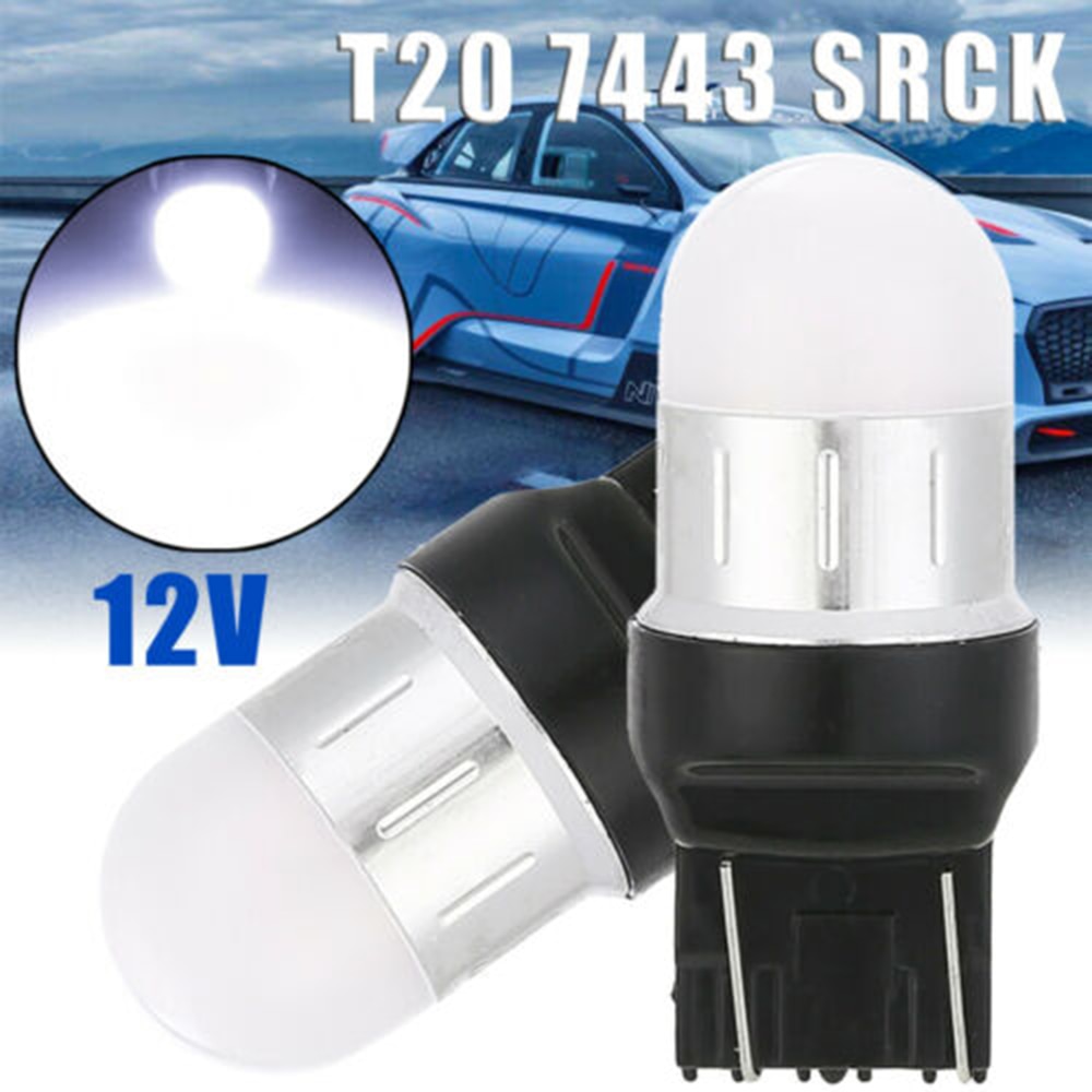 2 stücke Auto LED Signal licht T20/7443/W21/5 W SRCK 9SMD LED Sicherung Umge Schalten Signal Licht Lampe Weiß