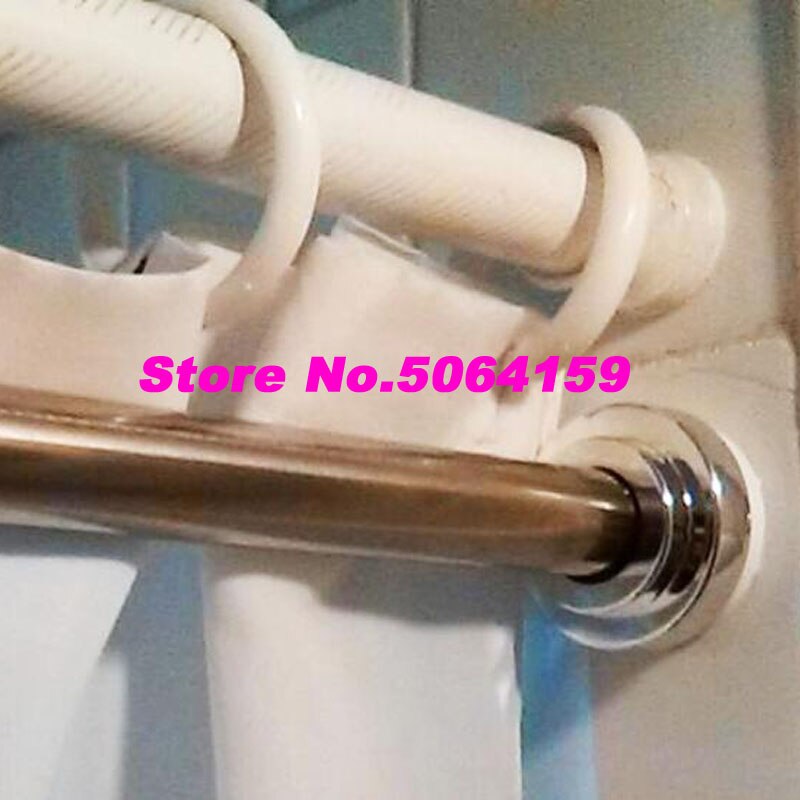 Stainless Steel Bathroom Bar Curtain Hanging Bar Curtain Rod Telescopic Bar Spring Shower Curtain Rod Free Installation Drilling