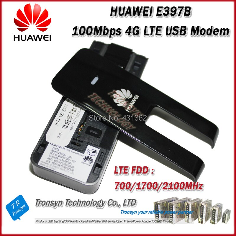 brandneues original 100 Mbps huawei e397b-501 4g usb-sim-karte modem LTE-Unterstützung fdd 700/1700/2100 MHz