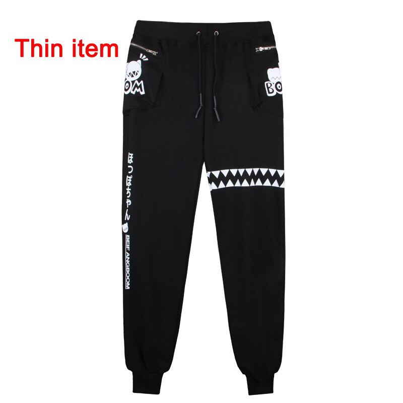 Volwassen Unisex Game Collection Katoen Potlood Zweet Broek Kostuums Voor Vrouw Man Plus Size: Thin item / XXL