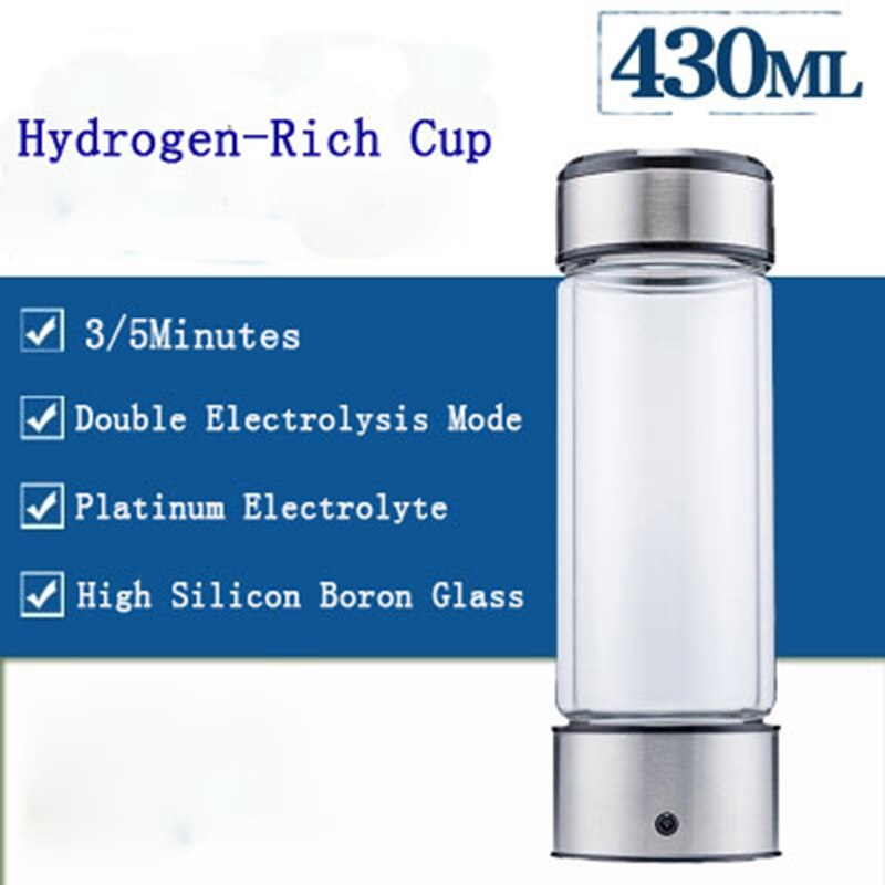 Hydrogen Water Generator Alkaline Maker Rechargeable Portable Water Ionizer Bottle Super Antioxidan Hydrogen-Rich Water Cup SH1