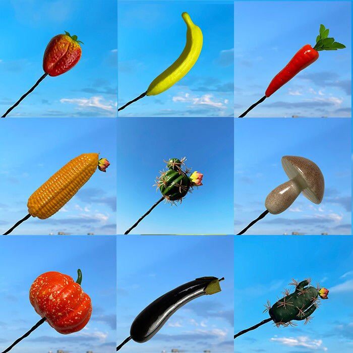 Mini Auto Antenne Decoratie Exterieur Decoratie Antenne Leuke Cartoon Voedsel Pop Cactus Dak Modificatie