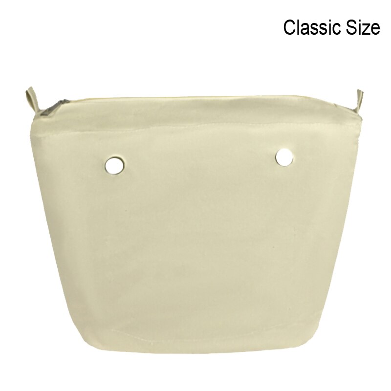 Insertos impermeables sólidos de tamaño clásico para bolsa O Obag, inserto de forro interior, bolsillo, accesorios de bolso: natural classic