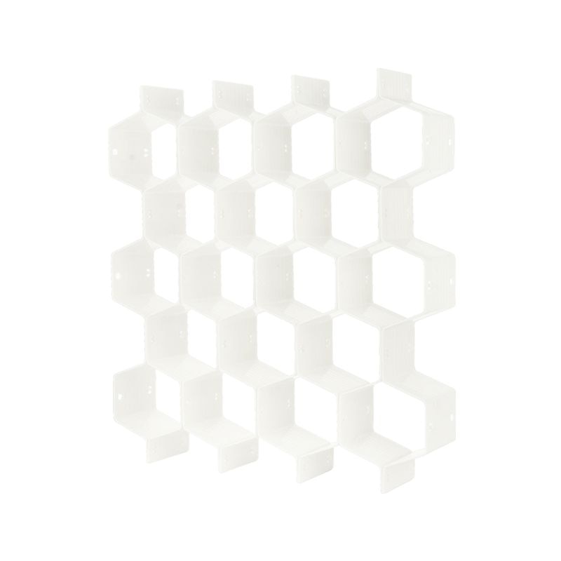 Kształt plastra miodu szuflady organizator 8 sztuk dzielniki szafa plastikowa przegroda dla małych odzież i kosmetycznych Clapboard