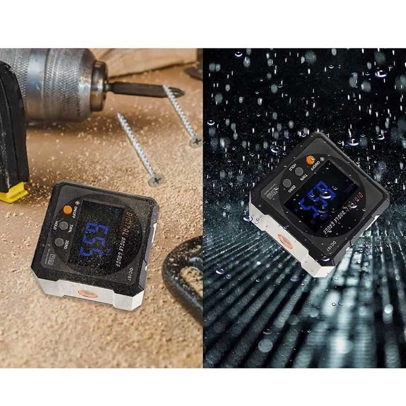 Digital Angle Finder Protractor, Digital Level Angle Gauge Chargeable Digital Inclinometer Precise Angle Measuring Tool