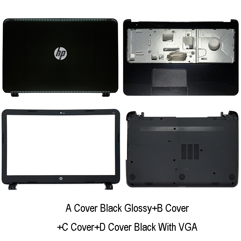 Dla HP 15-G 15-R 15-T 15-H 15-Z 250 255 G3 LCD do laptopa pokrywa tylna/pokrywa przednia/zawiasy/wielkie litery podpórce pod nadgarstki/dolna obudowa 761695-001 749641-001