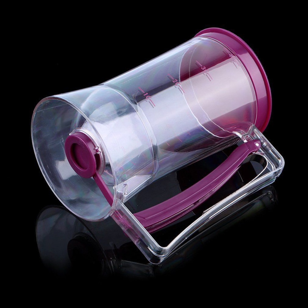 Pandekage cupcake dej dispenser værktøj fantastisk til cupcakes muffins creeps kager & vafler med måleetiket