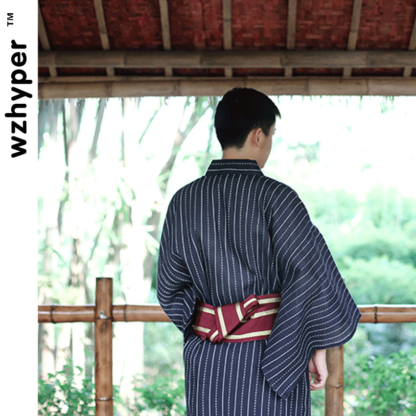 Samurai Traditionellen Japanischen Kimono Kleidung für Männer Stickerei Langarm Bühne Leistung retro Asiatischen Mantel Alte Kostüm
