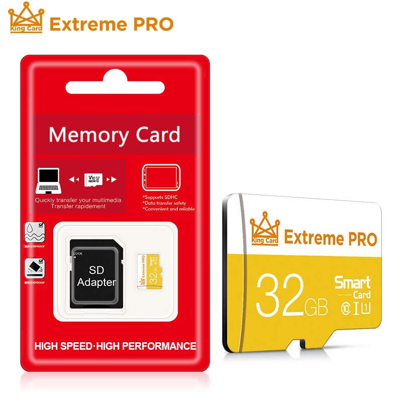 original Micro sd card 128GB 64GB 32GB micro sd Flash usb Memory Card 16GB 8GB cartao de memoria with free Adapter: 32GB