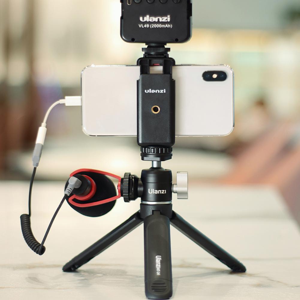Tripé portátil para suporte e câmera ulanzi, acessórios duráveis para celular dslr
