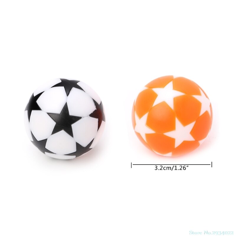 2pcs 32mm Plastic Table Soccer Ball Football Foosball Fussball Machine Parts