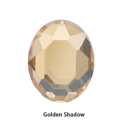 8x10mm Oval Nail Art Decorations Crystals Strass Flat Back Stones Rhinestones Applique Color Stone for Craft Dress Gymnastic Clo: Golden Shadow