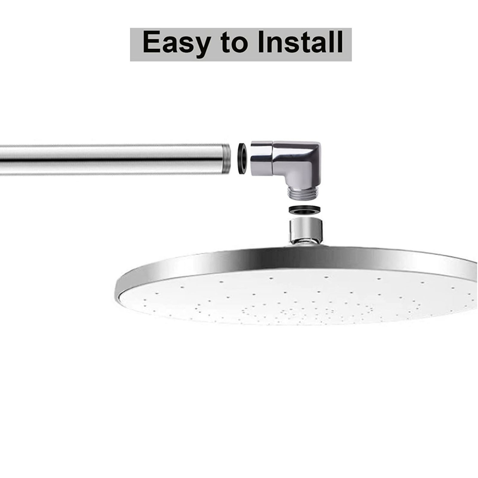 G1/2 Elbow Adapter Shower Head Female and Male Thread Rainfall Shower Handheld Shower Connector Angle 90° 130° 135° Accessory