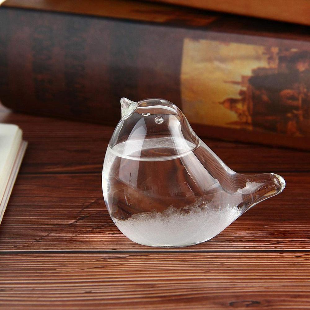 bureau oiseau en forme de Mini tempête verre météo prévision bouteille baromètre maison bureau décoration d'anniversaire