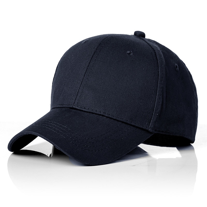 Berretto da Baseball estivo da uomo di grandi dimensioni con cappello da sole rapido e asciutto da uomo cappelli sportivi in cotone Snapback 56-60cm 58-63cm: Hard Cotton Navy / 56-60cm