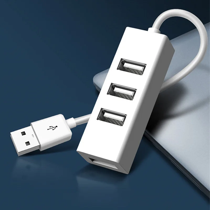 USB 2.0 HUB Voeding HUB 4-poorts USB-adapter voor pc Laptop Computeraccessoires ABS USB-splitter USB2.0