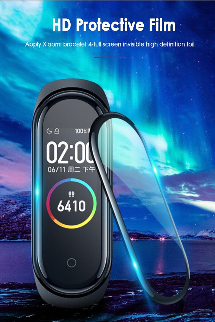 3D Schutz Glas für Xiaomi mi band 5 glas film für Mi band 5 Smart Uhr band 5 Weichen Bildschirm schutz Film Für mi band 5