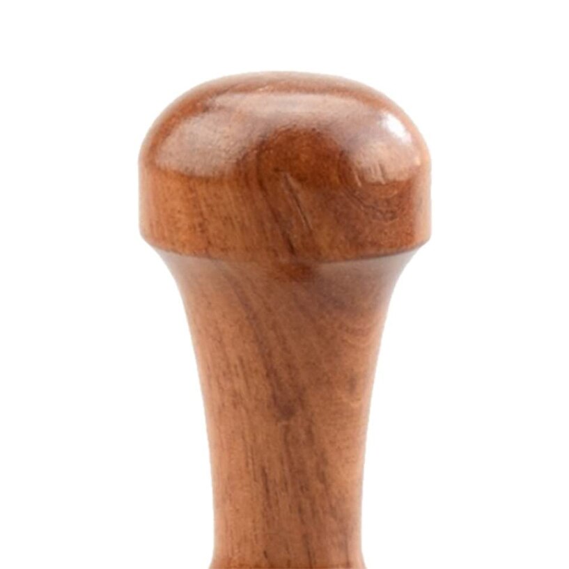 Coffee Press Tool Stainless Steel Espresso Tamper Handle Solid Wood Pressure Base Tampers - 1 49mm