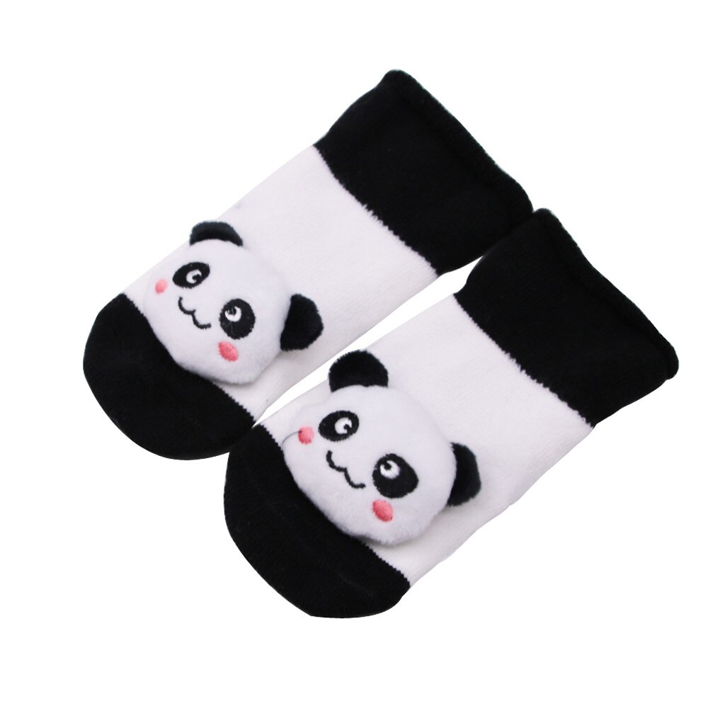 Anti-slip Socks Cartoon Bell Socks Baby Kids Winter Warm Color Sock Baby Infant 3d Cartoon Socks Newborn Cotton Boys Girls