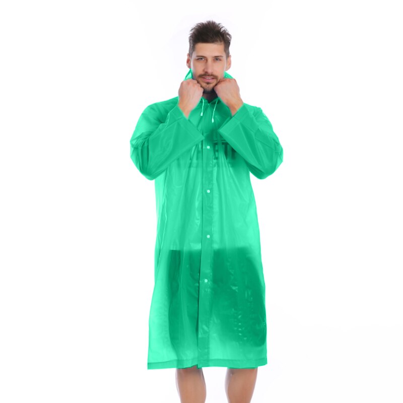 Men's And Women's Waterproof Raincoat Hooded Raincoat Transparent Raincoat