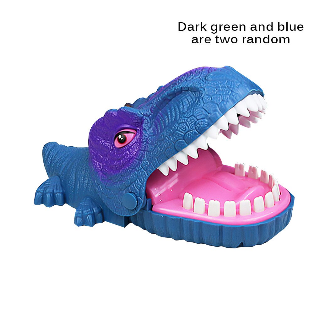 Mouth Dentist Bite Finger Toy Large Crocodile Pulling Teeth Bar Games Toys Kids Funny Toy For Children Kids Game Biting Finger: random dinosaur