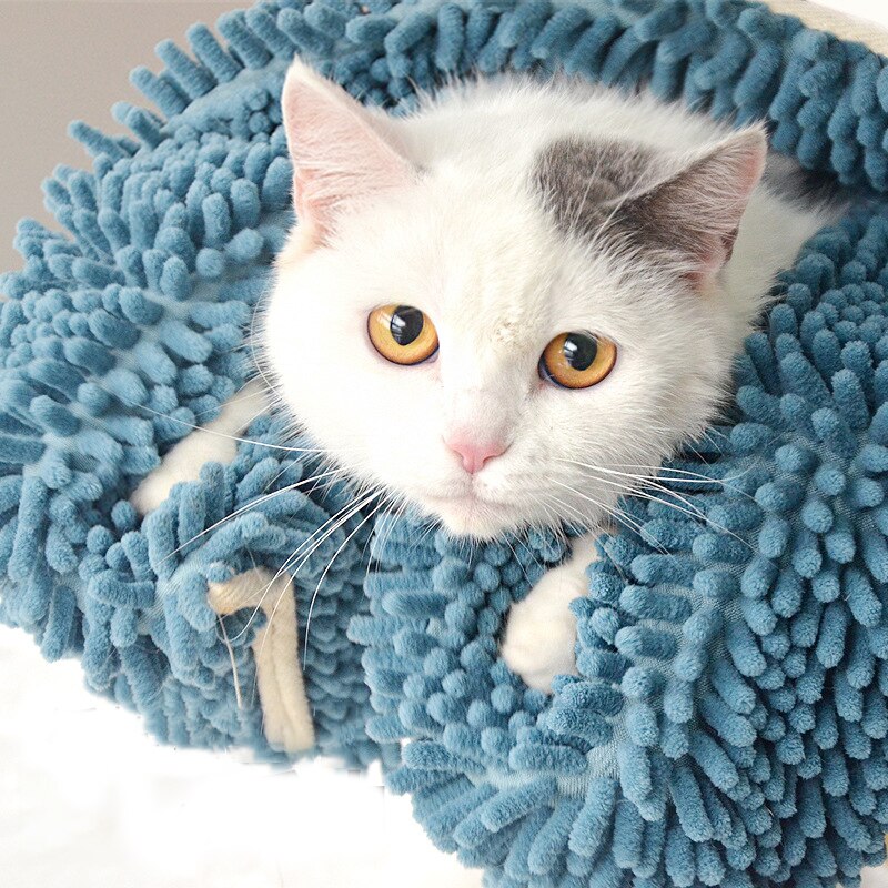 Imukykyinen nopeasti kuivuva koiran kissa pyyhe chenille mikrokuitu shammy lemmikki kylpy shampoo pyyhe tasku likaa hylkivä pyyhkeet lemmikkieläintuote