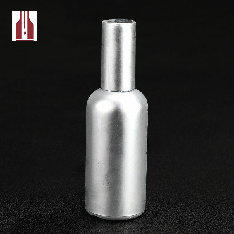 100ml Martini Vermouth Sprayer Glass Cocktail Atomizer Gold Plated Portable Bottle: Silver