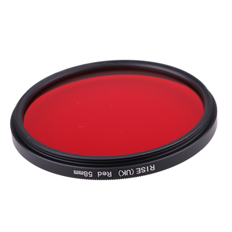 Filtro della macchina fotografica 58 millimetri Pieno di Colore Rosso Lens Filter per Nikon D3100 D3200 D5100 SLR Obiettivo Della Fotocamera