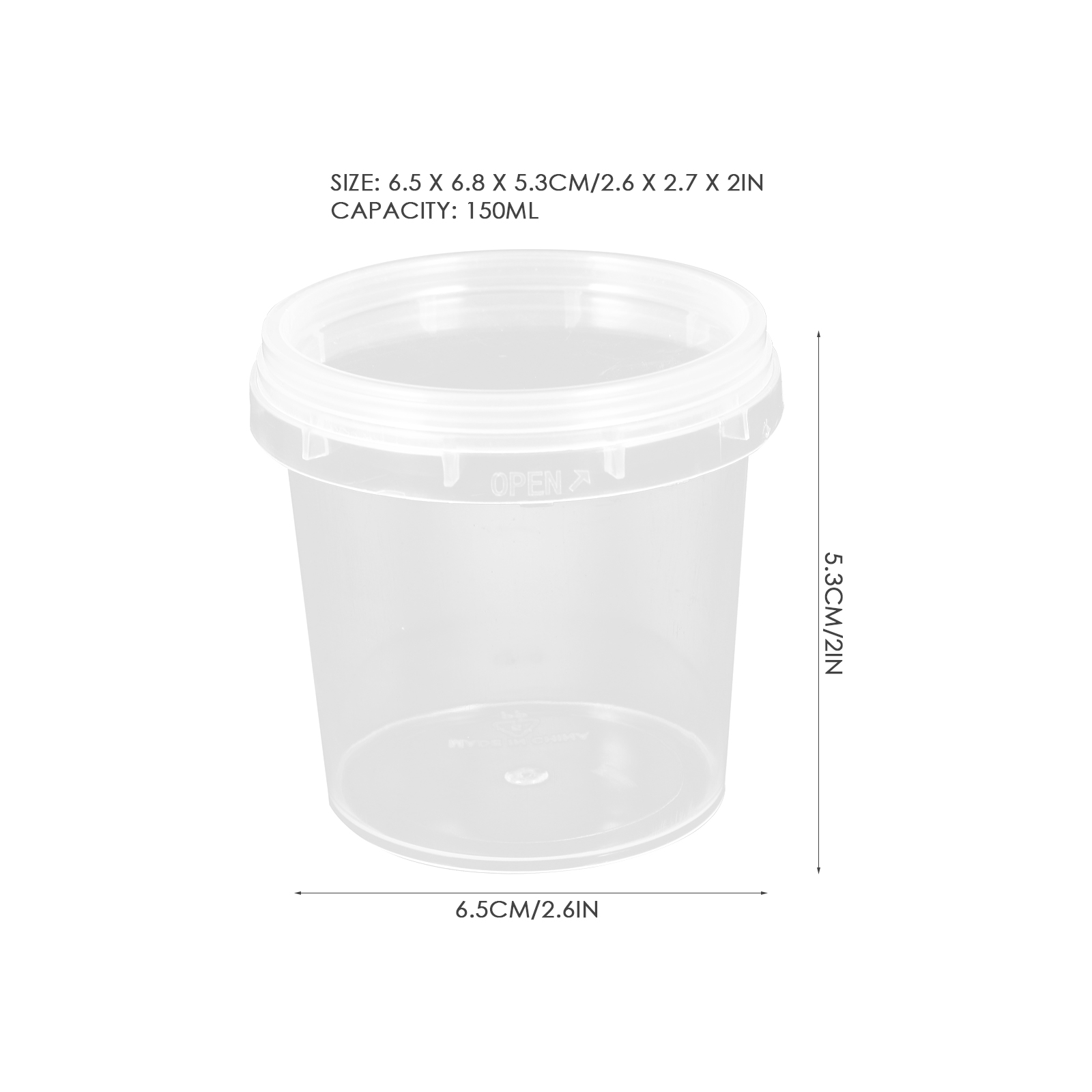 18 Pcs Storage Containers Barrel Small Plastic Buckets Parts Clear with Lid