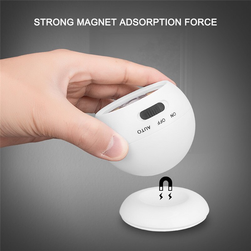 Motion Sensor Light Wireless Waterproof Indoor Outdoor Spotlight LED Battery Security Night Light 360 Degree Garden Wall Lamp