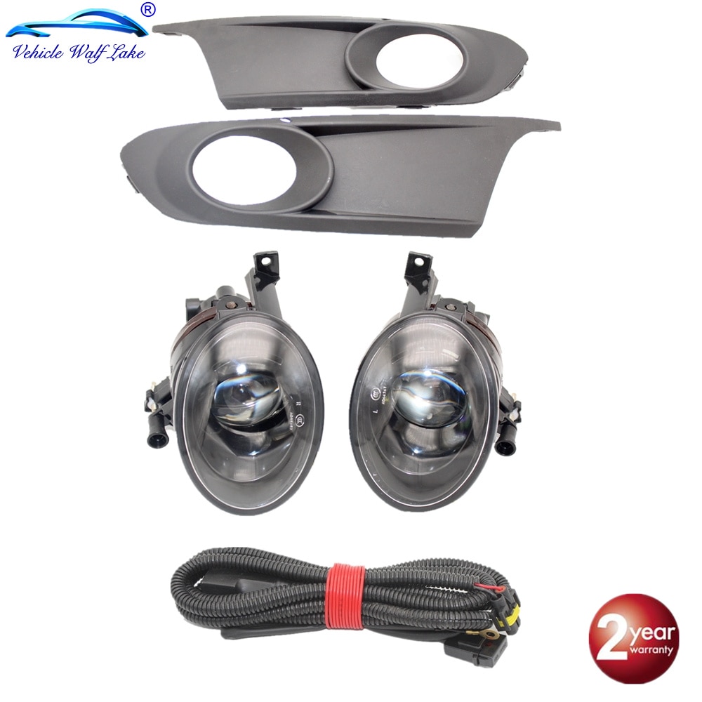 For VW Vento Jetta 6 A6 MK6 Fog Light Convex Fog Lamp Fog Light Grille And Wire Assembly
