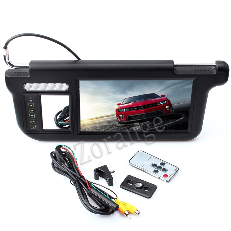car sun visor monitor sun visor car display Monitor 1 pc 7 inch TFT LCD Car Sun Visor Display Rearview Mirror Retrovisor