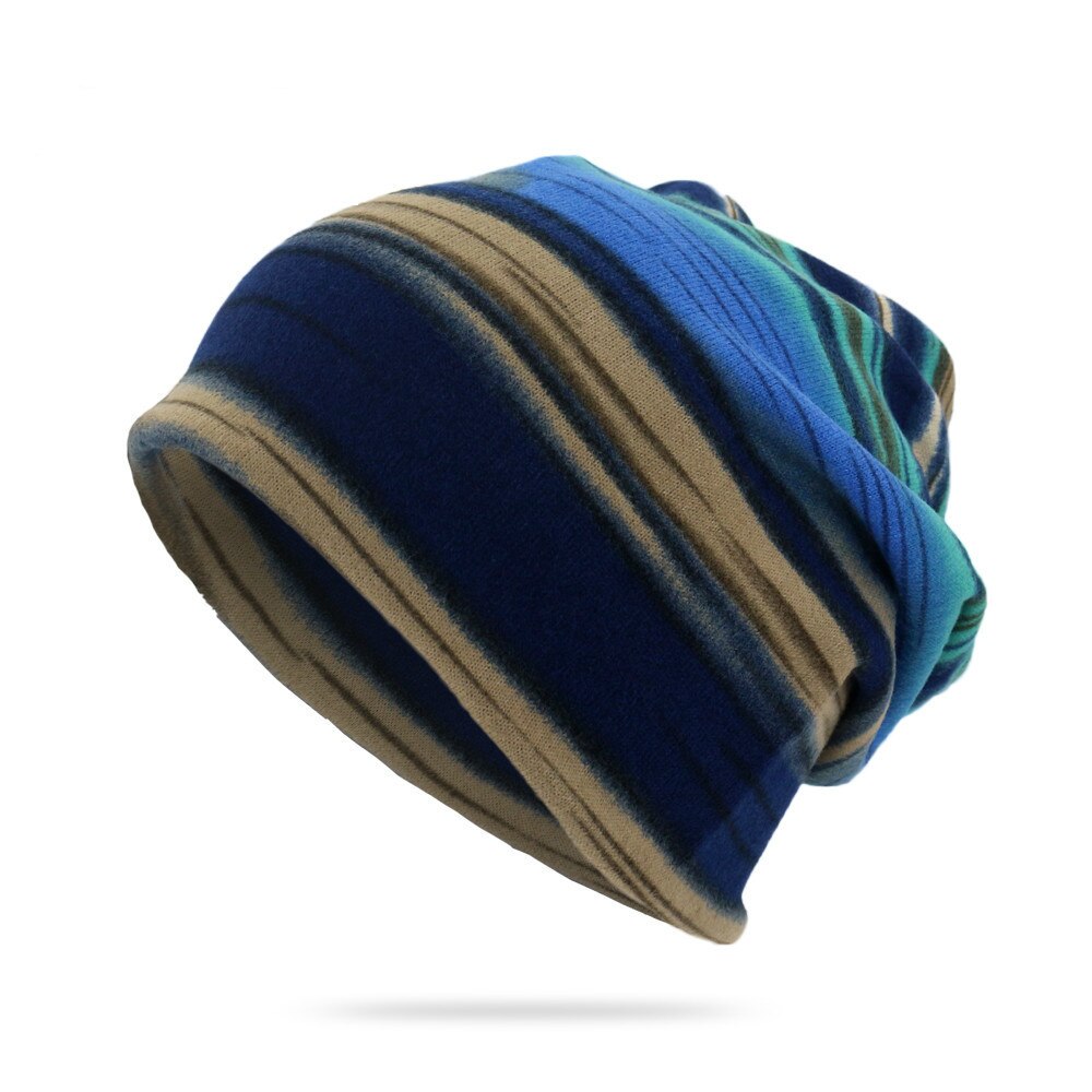 frühling Neue Gestreiften Beanies Für Männer unisex Sommer Dünne Gestrickte Mütze männer Multifunktions Sicherungs Kappe Hüte Für Männliche kopftuch