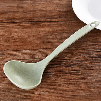 Wheat Straw Stalk Spoon Gadgets Kitchen accessories Ladle Rice Soup Spoon Tableware Meal Dinner Spoon kitchen Tools: Green