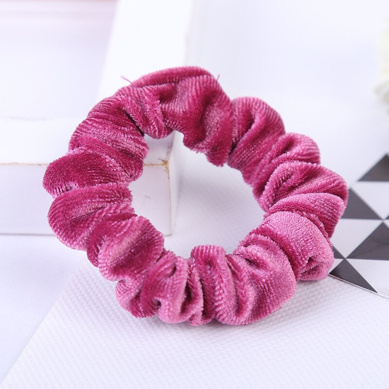 Coleteros elásticos de terciopelo para niña y mujer, lazos para el pelo sin arrugas, accesorios para el cabello, novedad de 2022: P2
