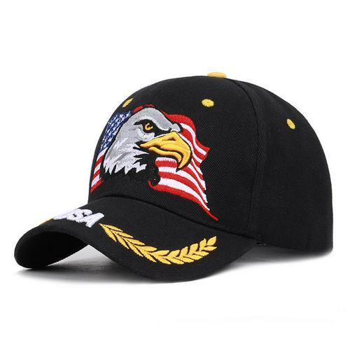 ajustable 1 Uds gorra deportiva para exterior Unisex bandera de EE. UU. Gorra de béisbol patrón de águila Casual sol Golf gorra de camionero perfecto: 2