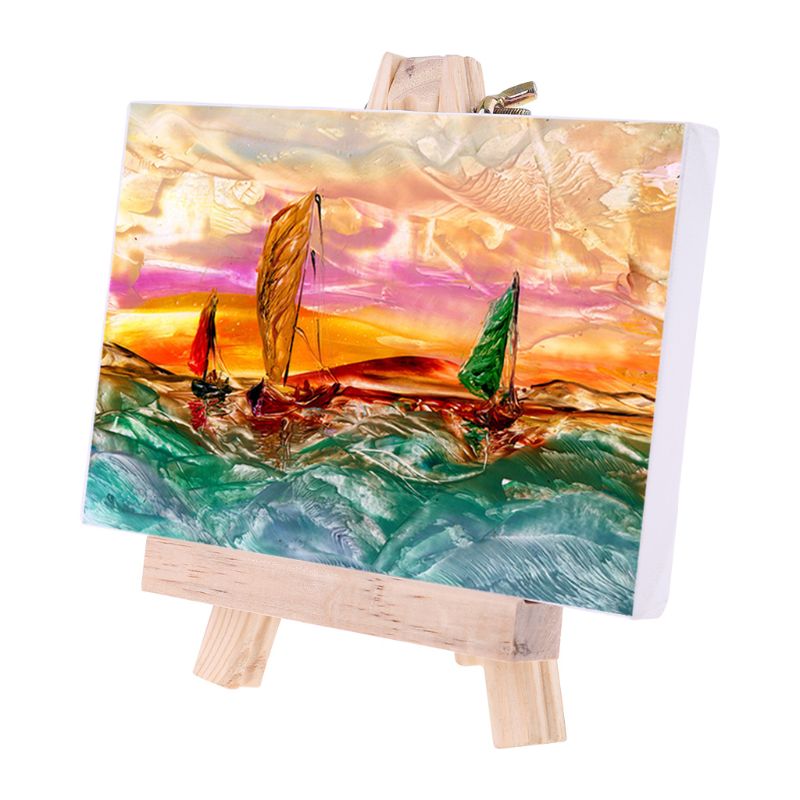 Caballete de mesa de madera para caballete de artista pintura artesanal soporte de madera para decoración para de boda suministros de arte niños herramientas de bricolaje accesorio