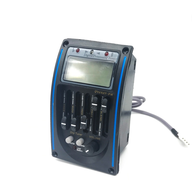 Lc -5 5 kaistainen akustinen kitara esivahvistin eq taajuuskorjain pickup viritinjärjestelmä mikrofoni mikrofoni mikrofoni akustiselle kitaralle