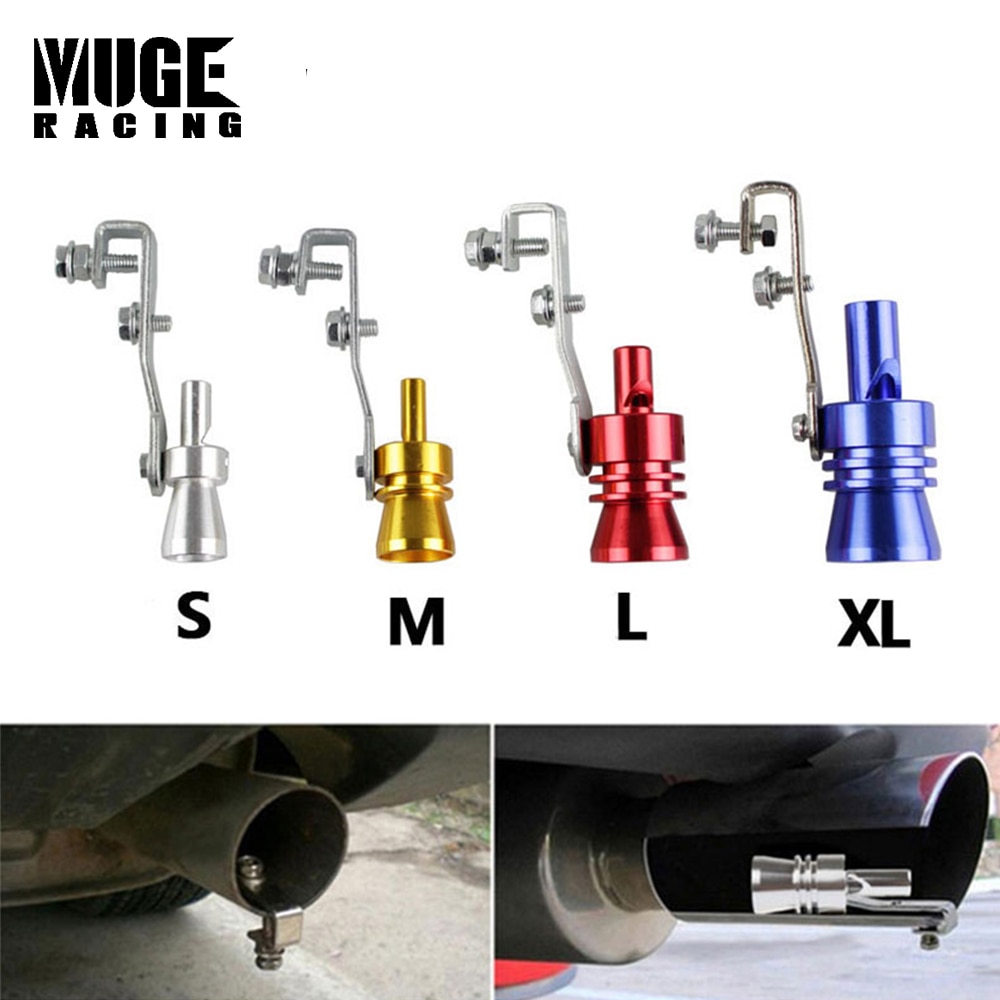 S/M/L/Xl Universele Tuning Auto Turbo Sound Whistle Muffler Uitlaat Tip Klep 5 Kleuren Voor motorfiets Auto Rechte Uitlaat TUR006
