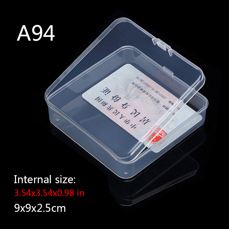 Mini Boxes Rectangle Clear Plastic Jewelry Storage Case Container Packaging Box for Earrings Rings Beads Collecting Small Items: a94