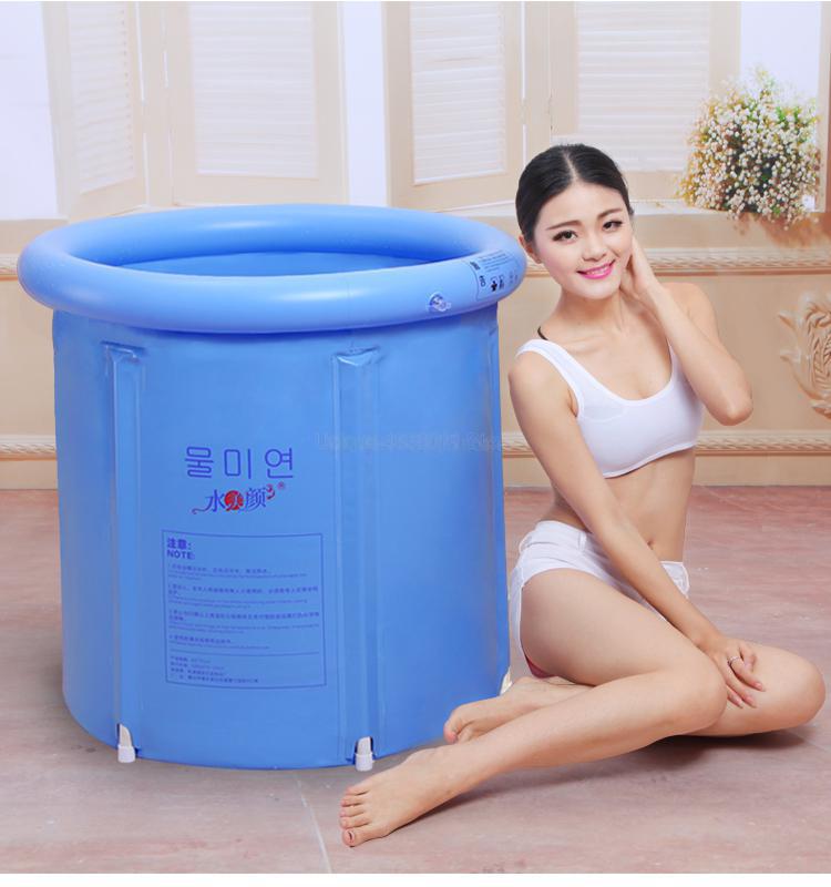 Inflatable Bath Tub PVC Portable Tub SPA Environmental Portable Soaking Tub Bathtub Bathroom For an Adult