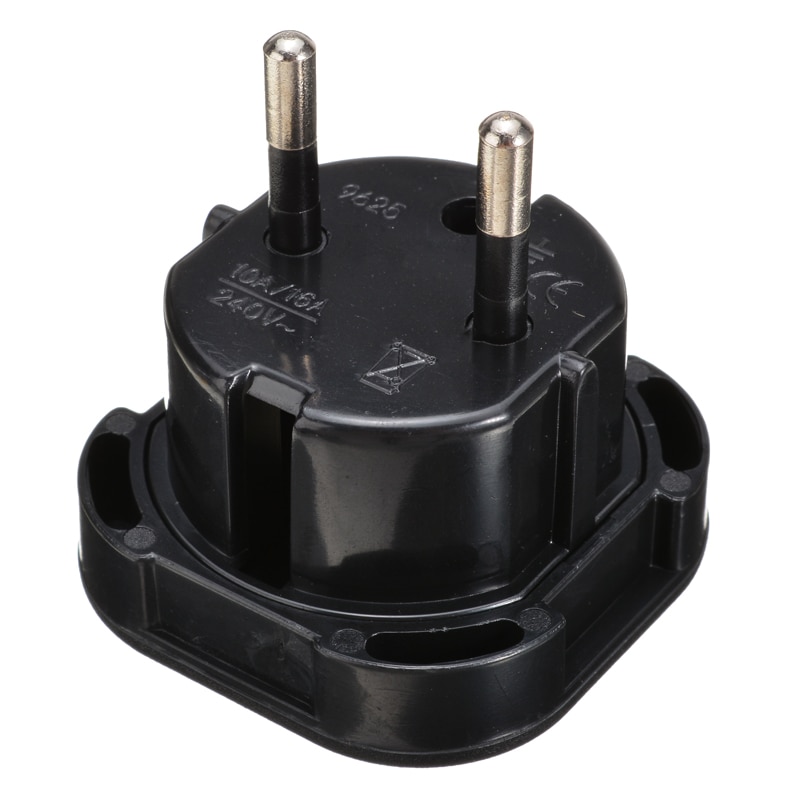 1pc Universal Travel UK To EU Adapter Socket Black Plug Adapter 10A/16A 240V Onsale