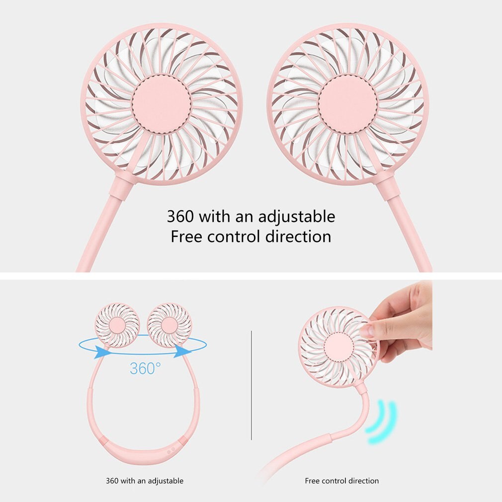 Sport ventilateur cou anneau suspendus cou paresseux aromathérapie lanterne en plein air Mini Portable pratique ventilateurs durables