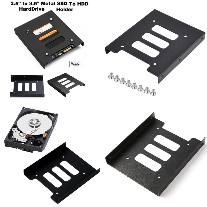 2.5 "ssd hdd  to 3.5 " monteringsadapterbeslag dock harddiskholder til pc