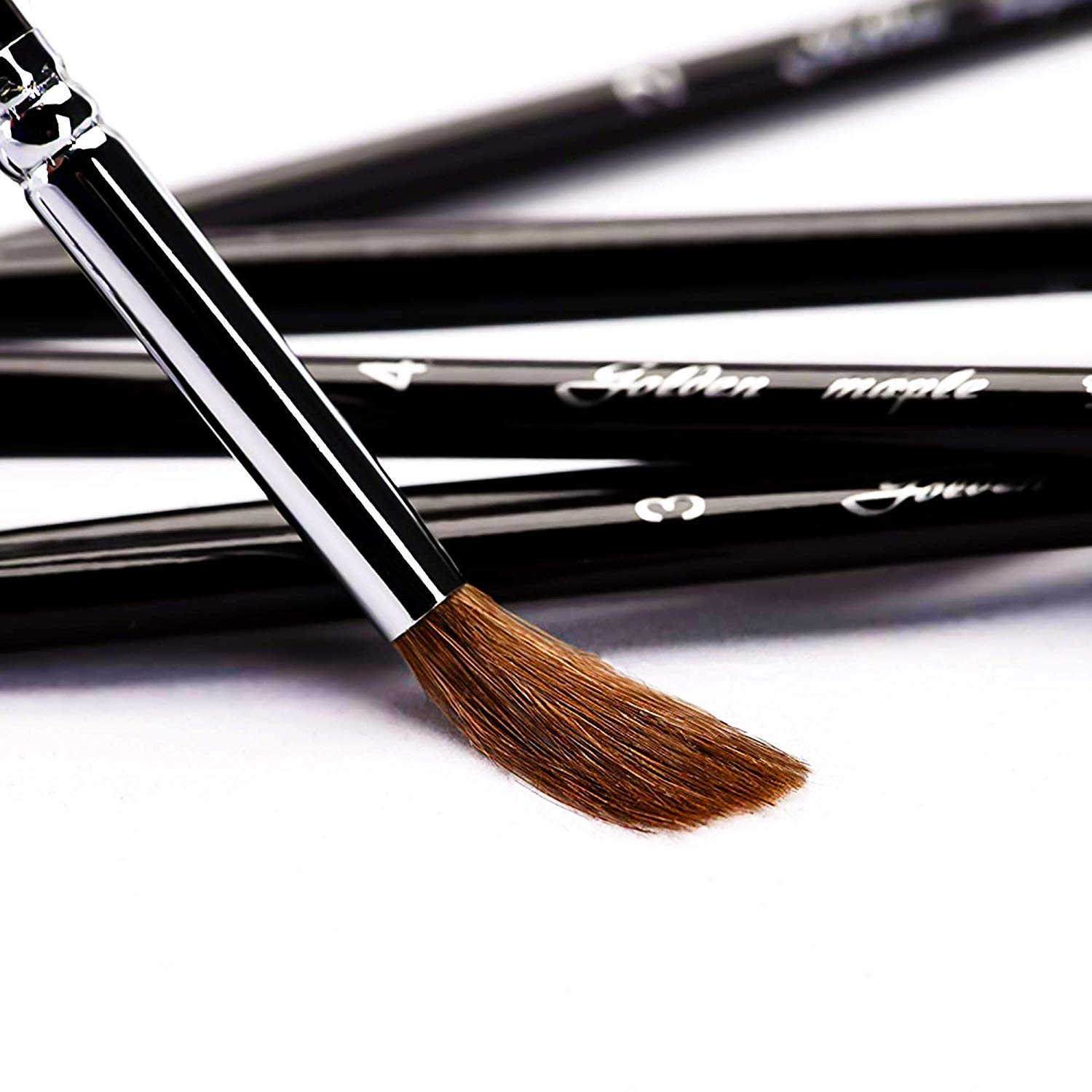 Detail Artist Paint Brushes Miniature Red Sable Artist Brushes Set for Acrylic Watercolor Painting 6 Pieces