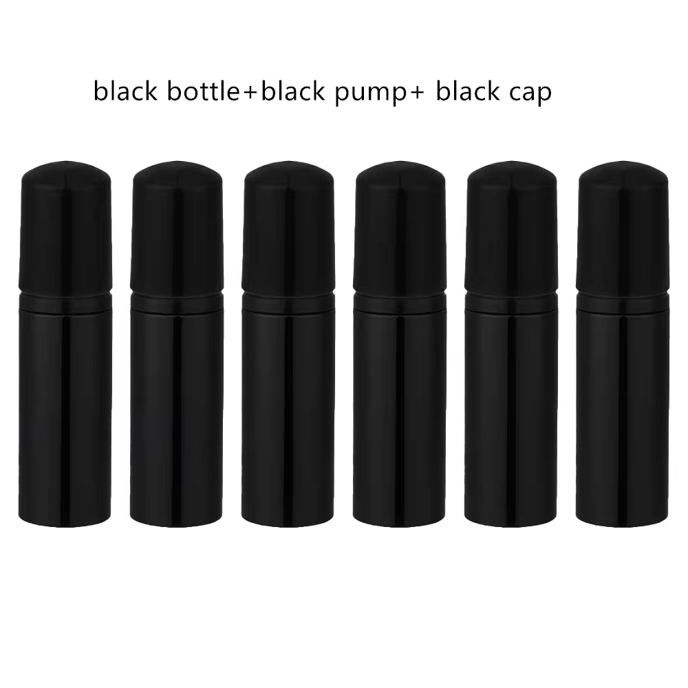 6 Teile/los 2 unzen/60 ml Kunststoff Schaum Pumpe Flasche Leere Gesicht Wimpern Kosmetische Flasche Reiniger Seife Spender für reinigung Schaum Flasche: Licht Gelb