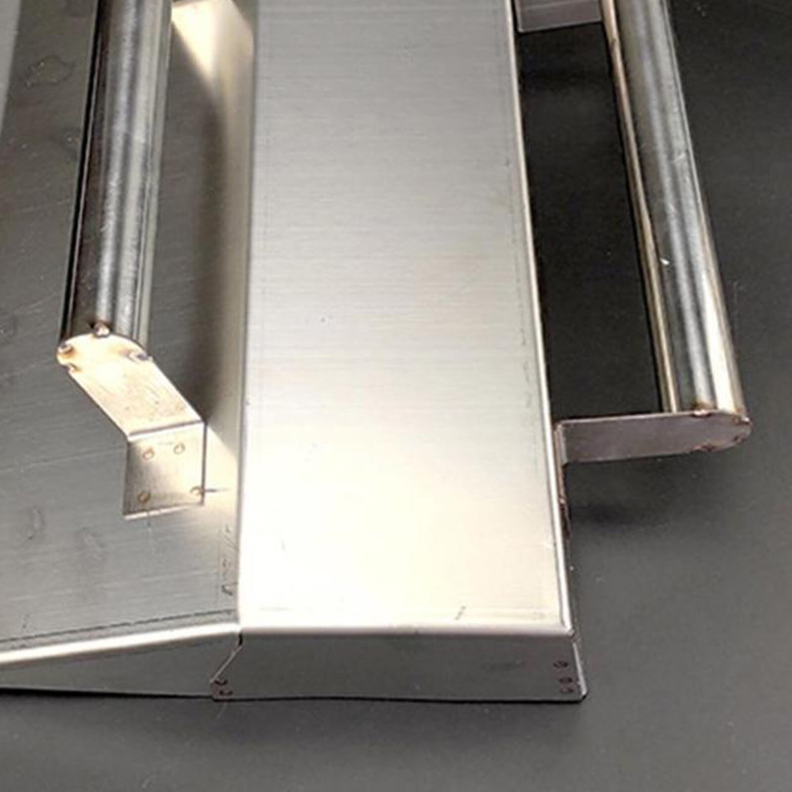 Stainless Steel Wall Plastering Trowel Double Handle Dust Tiling Decor Bricklayer Tool