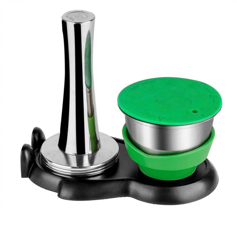 Stainless Steel Capsule Hammer Capsule Base Set Coffee Capsule Coffee Machine Accessory Reusable Simple Safe Convenient